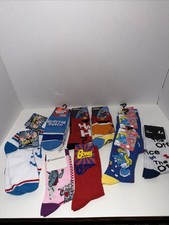 Big Lot Of 11 Women/ Unisex Socks, Smurfs, Sesame Street, Popeye, The Office
