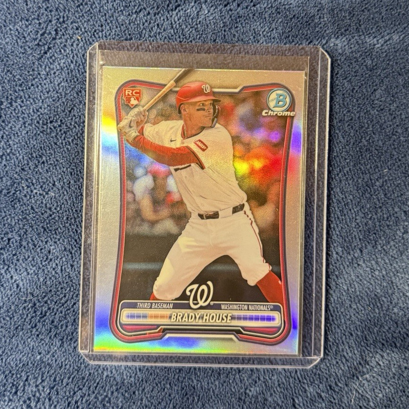 Topps 2026 Bowman Chrome Brady House Washington Nationals #92 Red Rookie Card
