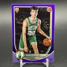 2025-26 Bowman - Hugo Gonzalez #28 Purple /199 (RC) Boston Celtics