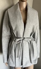 NWT EXPRESS Women’s Draped Collar Blazer Belted COAT JACKET Career Classy sz S
