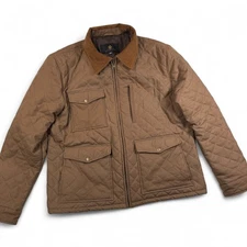 SKINLER Yellowstone Quilted Barn Chore Jacket Brown Corduroy Collar Mens 54