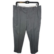 Brunello Cucinelli Men's Wool Turn-Up Cuff Casual Dress Pants EU 50 US