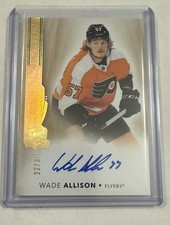 2021-22 The Cup Hockey Rookie Autograph Gold Parallel Wade Allison #130
