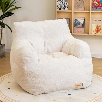 Bean Bag Chair with Filler, Bean Bag Sofa with Tufted Soft Stuffed Filling, Fluf