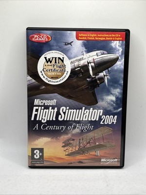 Microsoft Flight Simulator 2004 PC DVD Computer Videospiel UK Release 4 Disc sehr guter Zustand
