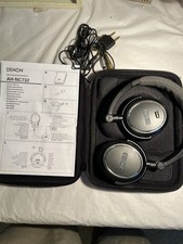 Denon Wired Noise-cancelling Headphones AH-NC732 TESTED With Cords Plugs  Case