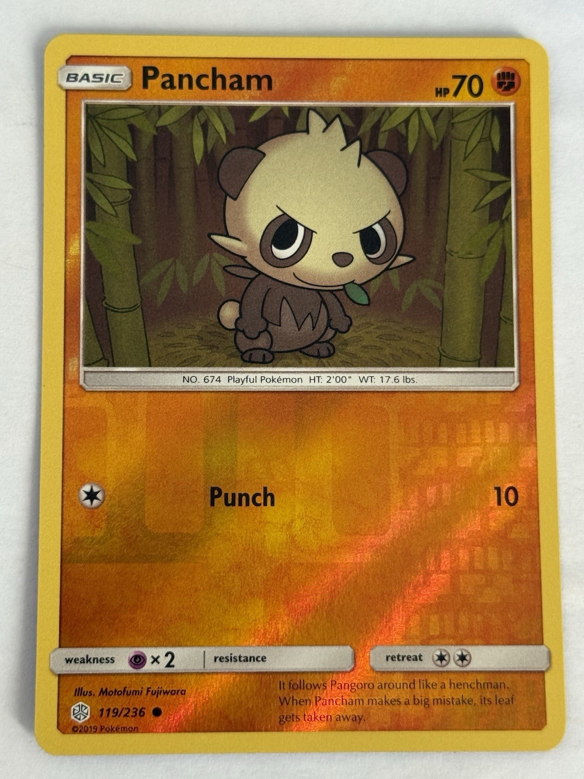 Pancham 119/236 Sm-Cosmic Eclipse Reverse Holo NM