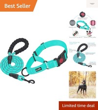 2 Packs Martingale Dog Collar with Quick Release Buckle Reflective Dog Traini...
