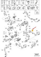 Tubo batteria sistema raffreddamento VOLVO XC40 32339719 NUOVO ORIGINALE