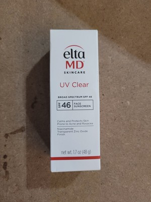 Elta MD Clear Face Sunscreen SPF 46 - 48g | Skincare & UV Protection EXP 6/27
