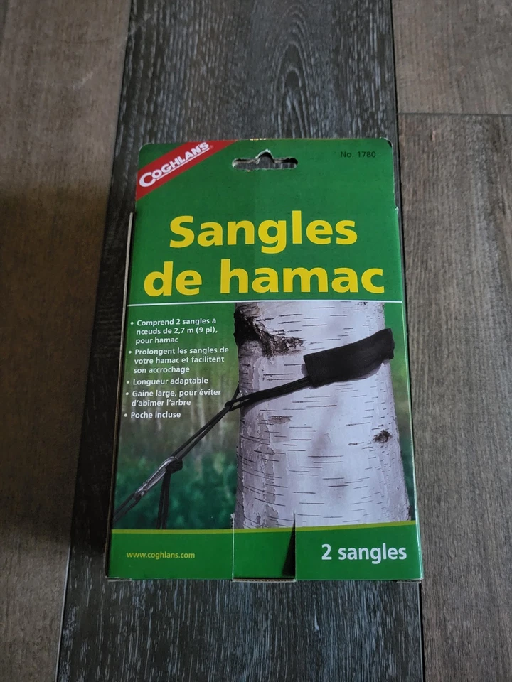 Correas para árbol hamaca de camping al aire libre Coghlan's - Paquete de 2 nuevas 1780 Foto 3 de 4
