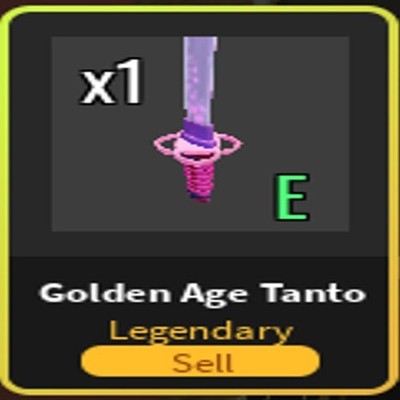 Da Hood | Legendary | Golden Age Tanto | CHEAPEST