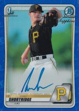 Aaron Shortridge 2020 Bowman Chrome Sapphire Prospect Autographs Card #BSPA-ASH!