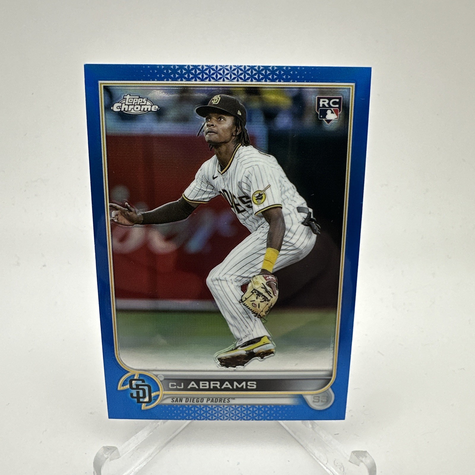 CJ Abrams 2022 Topps Chrome Update Blue Refractor RC USC3 142/199