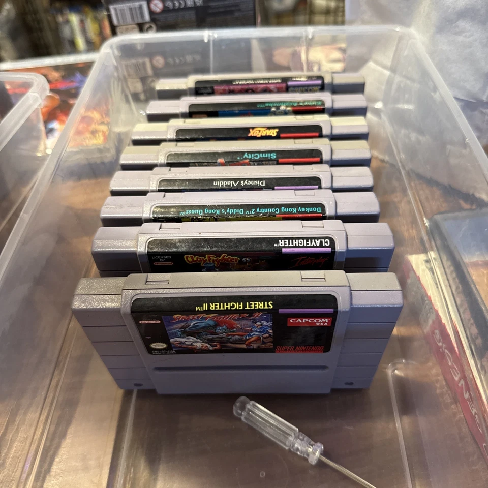 Лот товаров с игровыми картриджами Super Nintendo SNES - 9 классических названий - Изображение 3 из 3