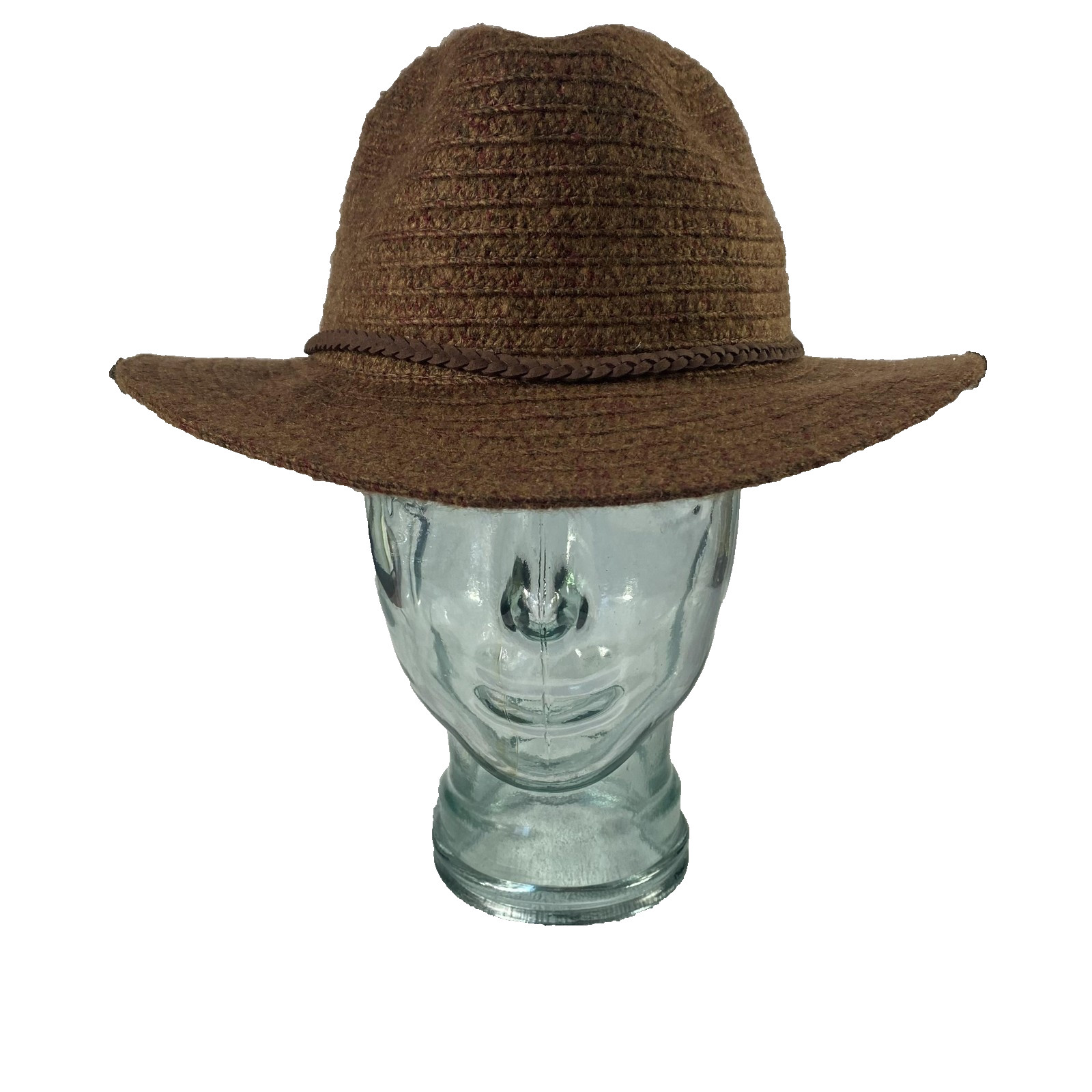 Sunday Afternoons Hat Fedora Fitted Mens XL Brown Tweed Brai