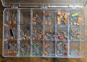 Lot of Ceramic Disc Capacitors, various sizes, listed in comments / Reduced bid