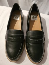 DV Dolce Vita Catalina Women s 8 Black Faux Leather Penny Loafer Shoes BRAND NEW