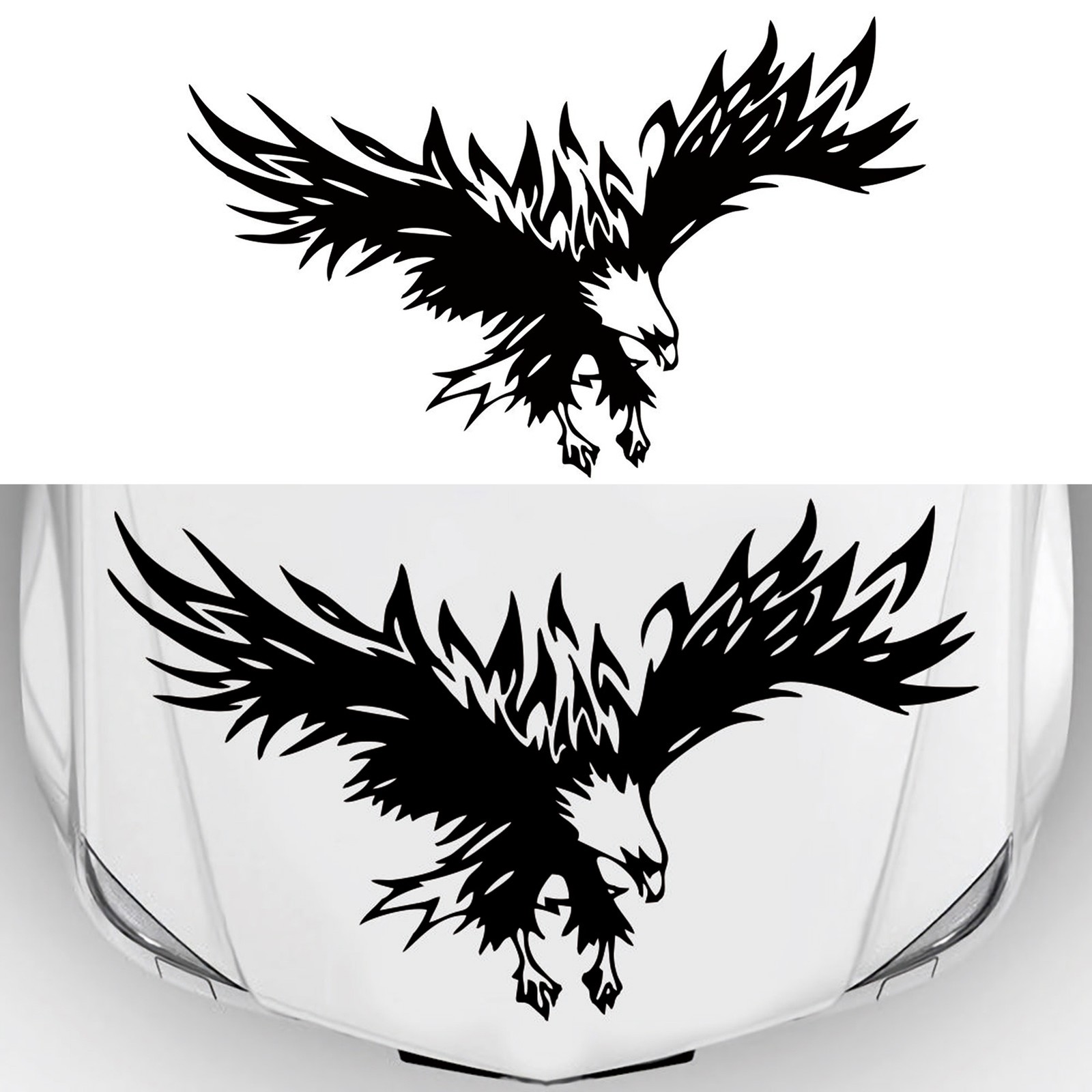 Car Decals Eagle-shaped Car Sticker Decals For Car/Truck/SUV/ Universal C