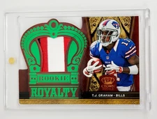 MINT #/49 RC PRIME PATCH 2012 Crown Royale Rookie Royalty Materials TJ Graham SP