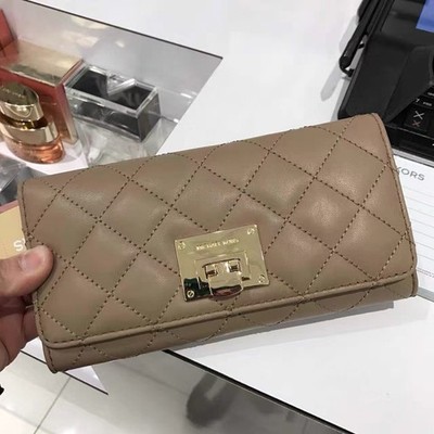 Michael Kors Astrid Carryall Leather Wallet Dark Khaki
