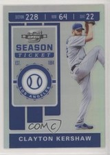 2020 Panini Chronicles Contenders Optic Holo Prizm Clayton Kershaw #25 9y7
