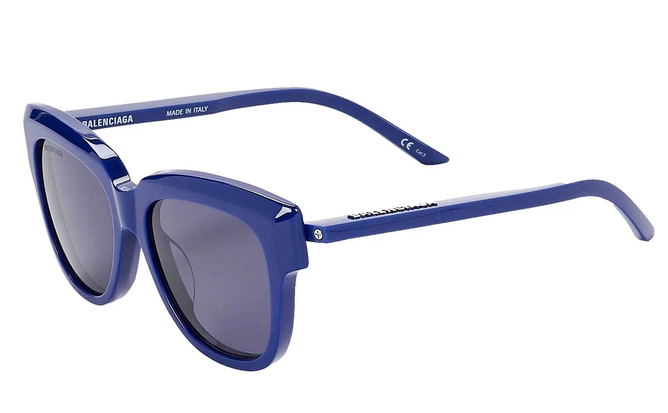BRAND NEW BALENCIAGA BB0160S 002 INK BLUE W/GREY LENS AUTHENTIC SUNGLASSES 53-17 - Image 3 of 4