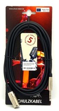 SCHULZ Qualitäts Kabel • ARH • 6,3mm Klinke auf XLR 3 Polig män. • 3 m • Schwarz