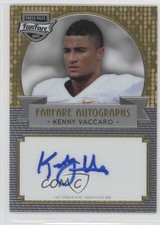 2013 Press Pass Fanfare Gold Kenny Vaccaro #KV Auto 9ur