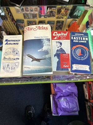 Vintage Flugpläne & Air Atlas | Northwest Airlines & Eastern Air Lines