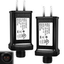 2 PCS Replacement Yard Inflatable Adapter,12V Class 2 Power Supply, Low 1A