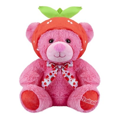 Fruit-tella Erdbeerbär Stofftier Plüschtier süß kuschelig flauschig Plüschtier 23 cm rosa