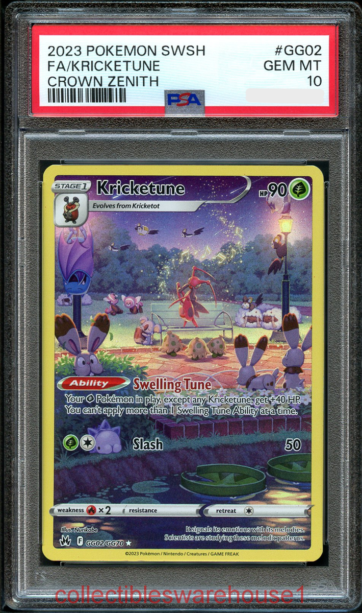 Pokemon Crown Zenith Kricketune GG02 PSA 10 | eBay