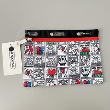 Lesportsac Keith Haring New York 1zipper Pouch NWT
