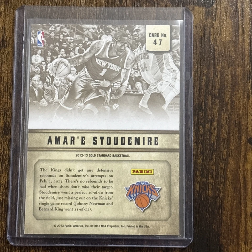 2012-13 帕尼金标准金 Amare Stoudemire #47 #’d 069/199 — 第 2/3 张图片