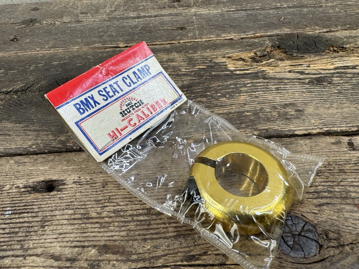 NOS Gold Hutch Bmx Seat Clamp Hi Caliber Vintage Old School 1” | eBay