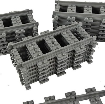 City Flexible Train Tracks Building Block, Train Track Pieces Track Expansion