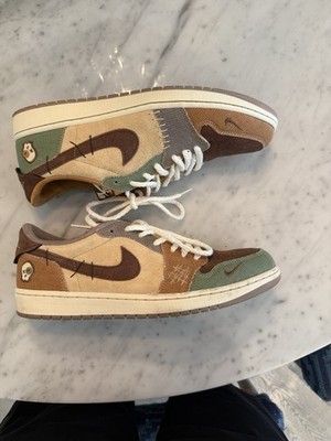 Jordan Air Jordan 1 Low OG Voodoo Zion Williamson Patchwork Suede DZ7292-200