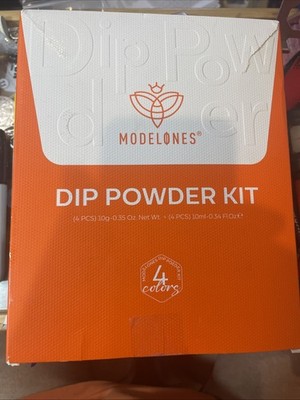Dip Powder MODELONES 19 Piece Dip Powder Kit, 4 Colors, NIB Sealed