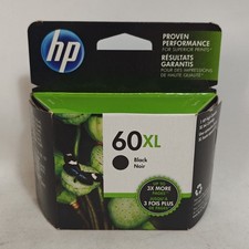Genuine HP 60XL Black Ink Cartridge - New CC641WN Sealed