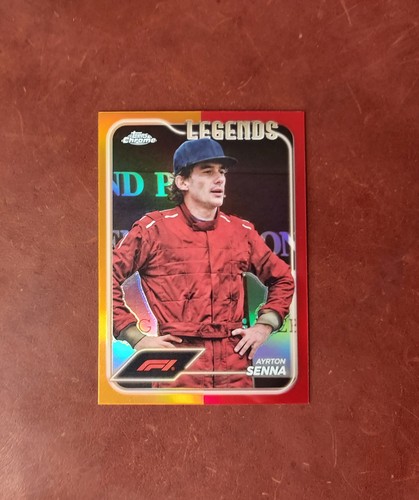 Ayrton Senna [Red Refractor] #188 2024 Topps Chrome Formula 1 card