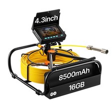 Sewer Camera 164ft/50M 4.3" Pipe Drain Inspection Camera DVR Function & Sn