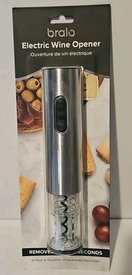 BRALO Electric Wine Opener Removes Cork In Seconds LED light 