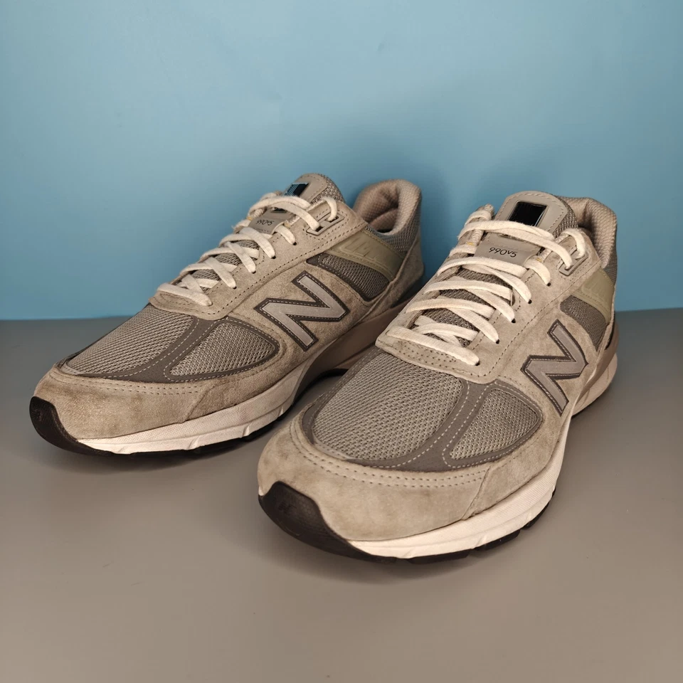New Balance 990v5 Castlerock Grey Made In USA Suede M990GL5 Mens Size 10.5D - Image 2 of 4