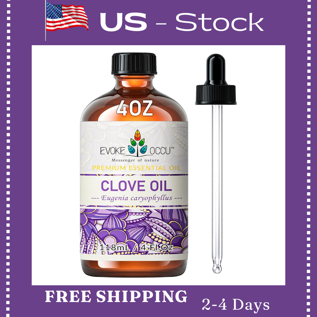 Evoke Occu Clove Oil for Teeth and Gums - Oral Care, Toothache Relief & Fresh