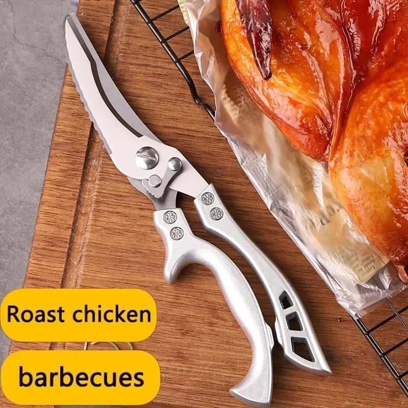 Küchenschere 26 cm Edelstahl Hühnerknochen Geflügelschere Knochenschere - Bild 3 von 4
