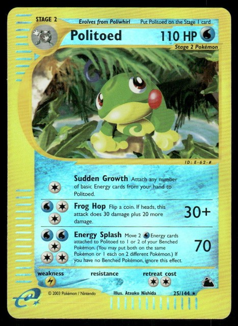 Politoed [Reverse Holo] #25 (Skyridge (2003))