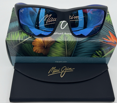 Maui Jim Southern Cross B815-02- Matte Black Frame / Blue Hawaii