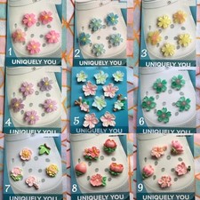 Crocs Handmade jibbitz 5pc Japanese cherry blossom flower shoe charms set