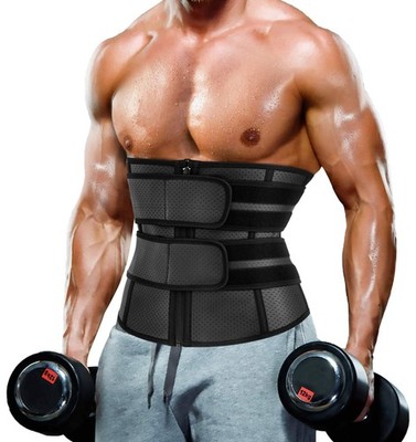 Waist Trainer Trimmer for Men Tummy Control Shapewear Neoprene Sweat Belt Sli...